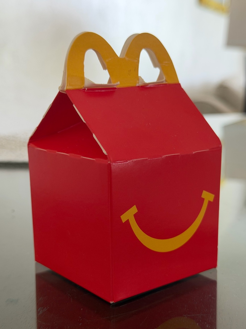 McDonald's Red Box with Yellow Smile Handle/ limited edition, perfect colection